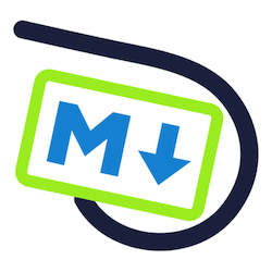 Markdown Easy logo - the letter "M" with an arrow pointing down.