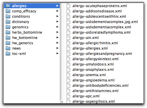 XML files